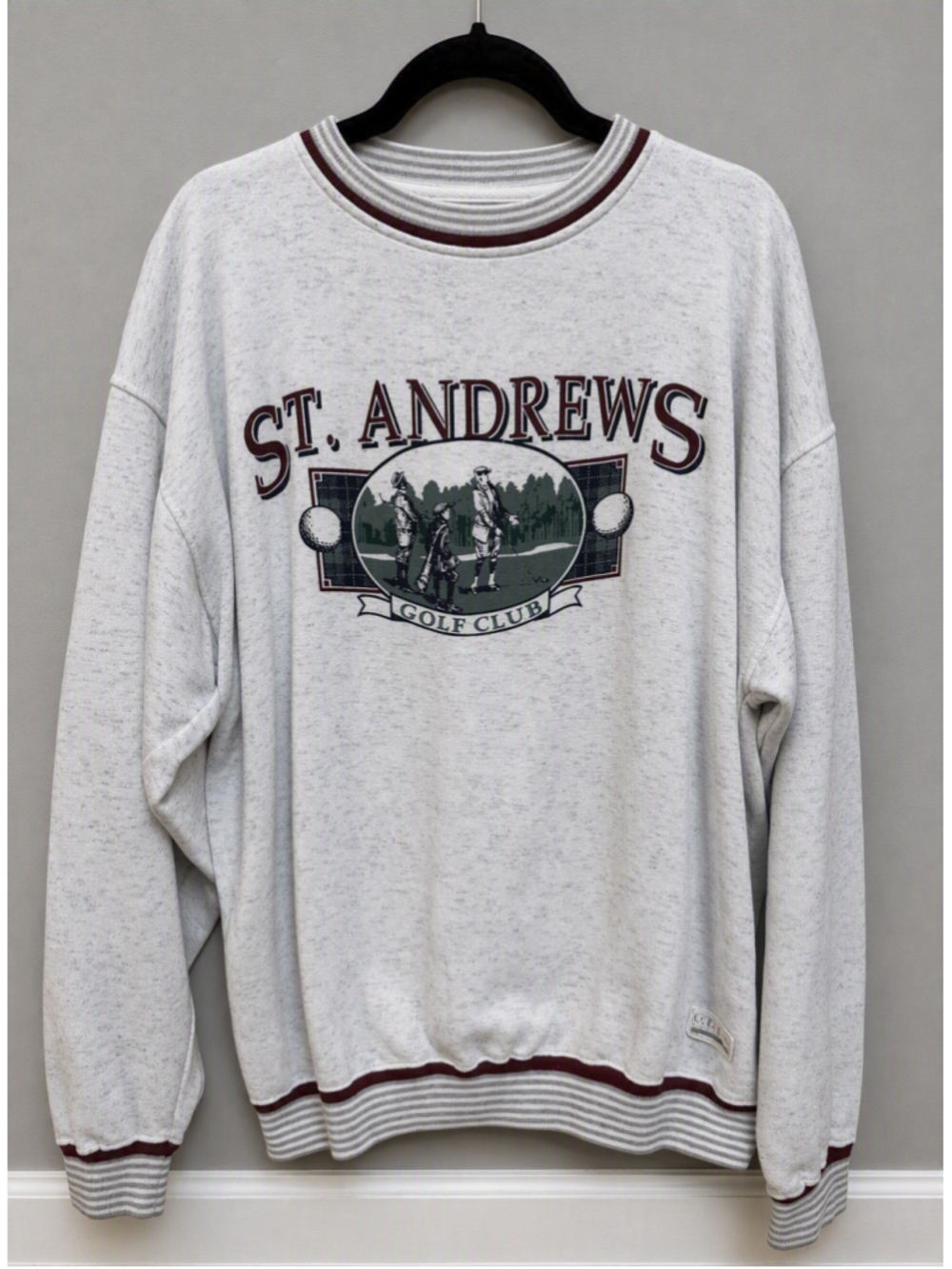 Vintage 90s St Andrews Golf Club Crewneck Sweatshirt Golfcore